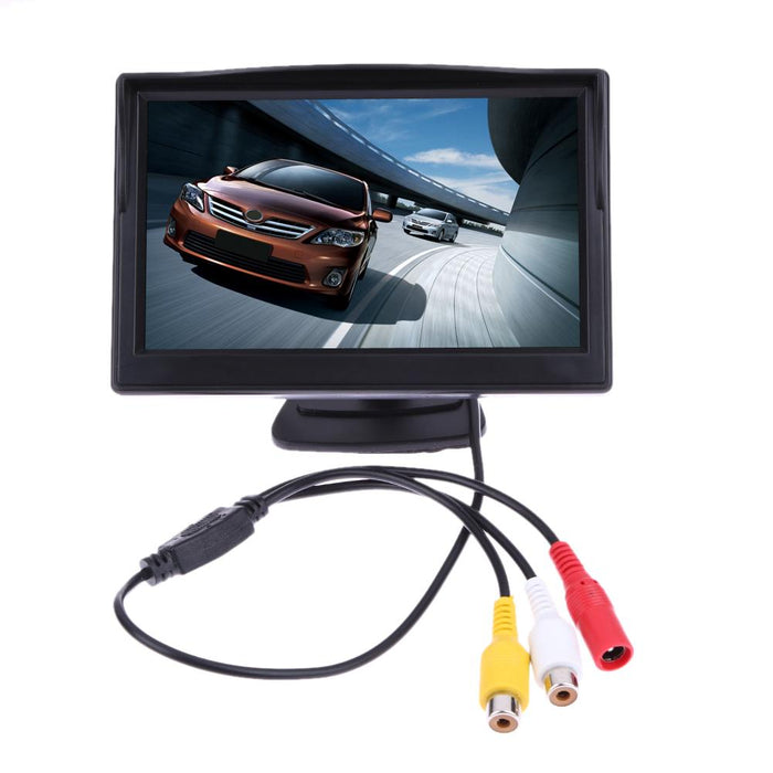 Waterproof reversing camera with a monitor and night vision