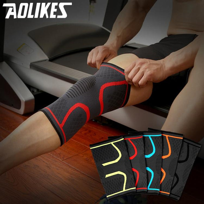 Elastic breathable knee support AOLIKES A-7718 for football, basketball, tennis etc.