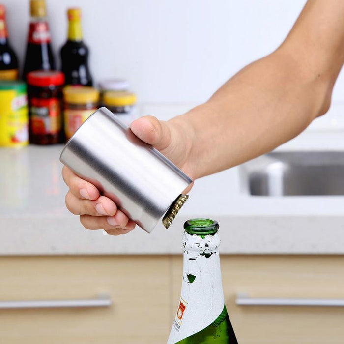 Automatic bottle opener stainless steel