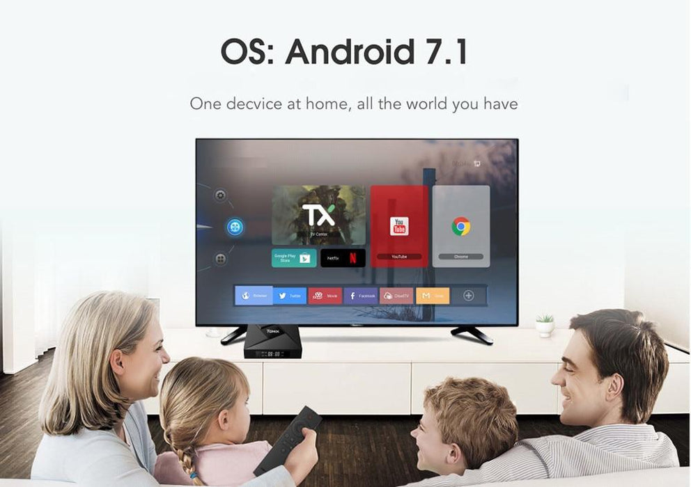 TV box Tanix TX9 Pro, Android 7.1, Bluetooth 4.1, HDMI, 3GB RAM, 32GB ROM, WiFi, 4K