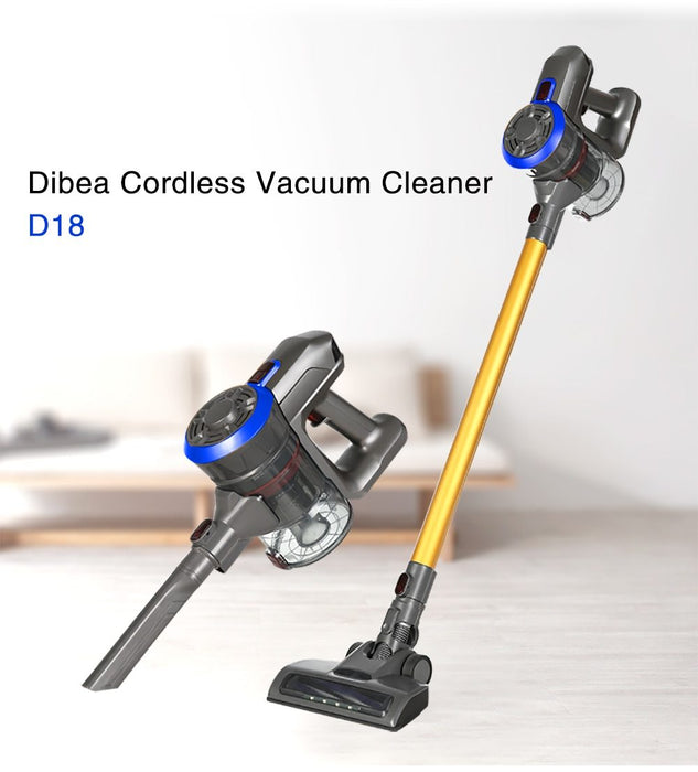 Wireless 2in1 super strong vacuum cleaner with charging station and own container Dibea D18