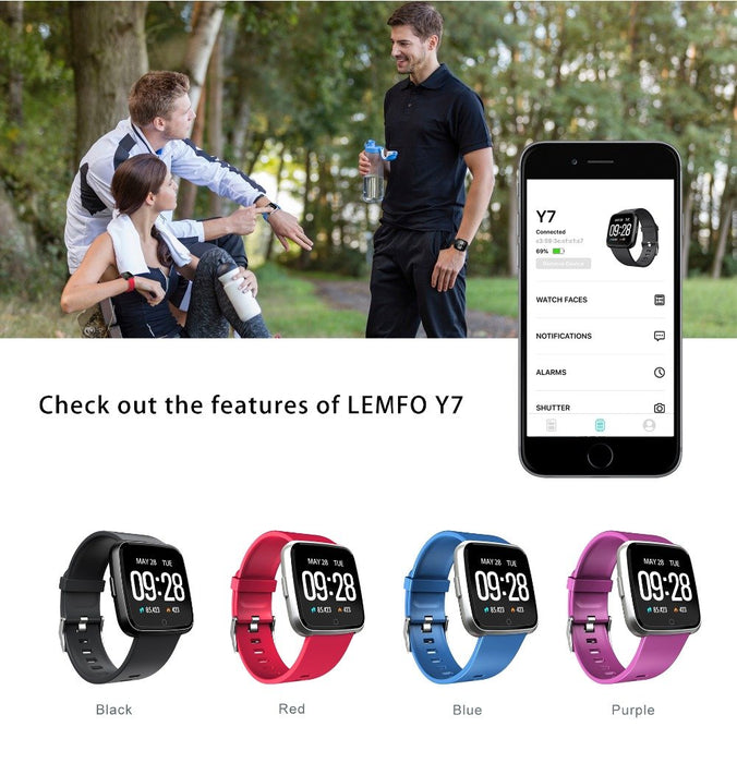 Smart fitness watch Vektros Y77 waterproof IP67 Pulse, pedometer, blood pressure