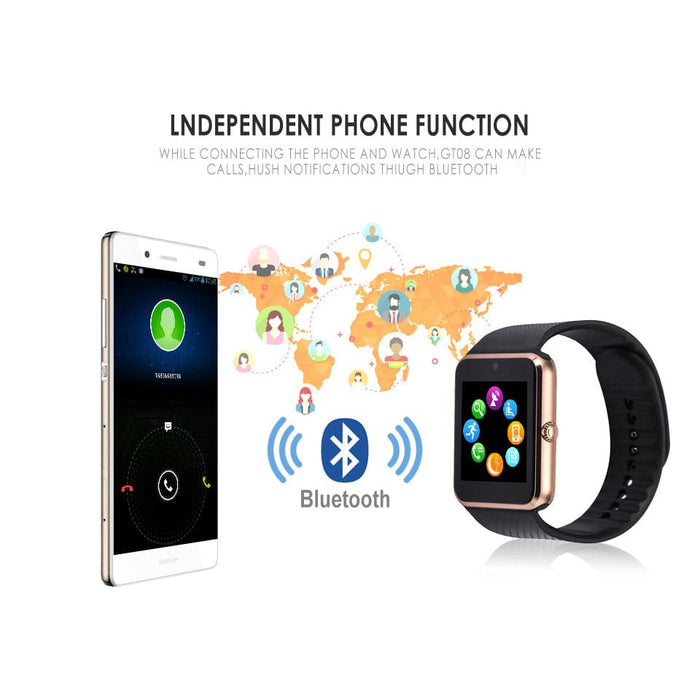 Smart watch GT08 Sim TF card, Bluetooth